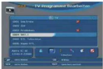 Telestar TD 2100 HD - Programme aus der Liste löschen - 1
