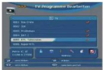 Telestar TD 2100 HD - TV Programme bearbeiten - 1