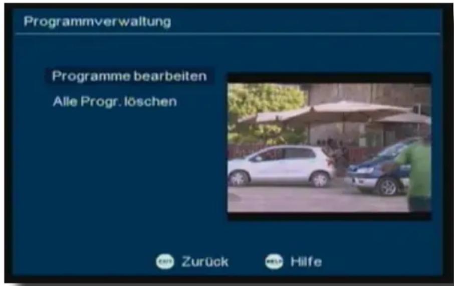 Telestar TD 1020 T - Programmverwaltung - 1