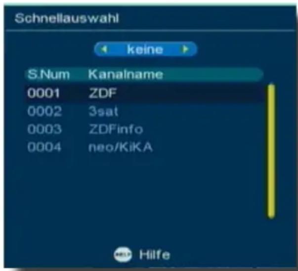 Telestar TD 1020 T - Programmliste - 1