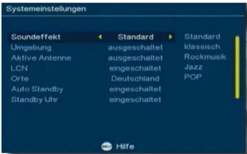 Telestar TD 1020 T - Systemeinstellungen - 1