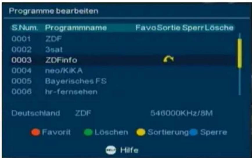 Telestar TD 1020 T - Programme Löschen - 2