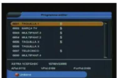 Telestar TD 1001 S Mobil - Programme editieren - 2