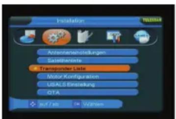 Telestar TD 1001 S Mobil - Motor Konfiguration - 1