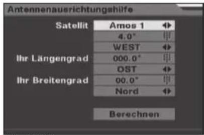 Telestar SSC 1 - Azimuth und Elevation berechnen - 1