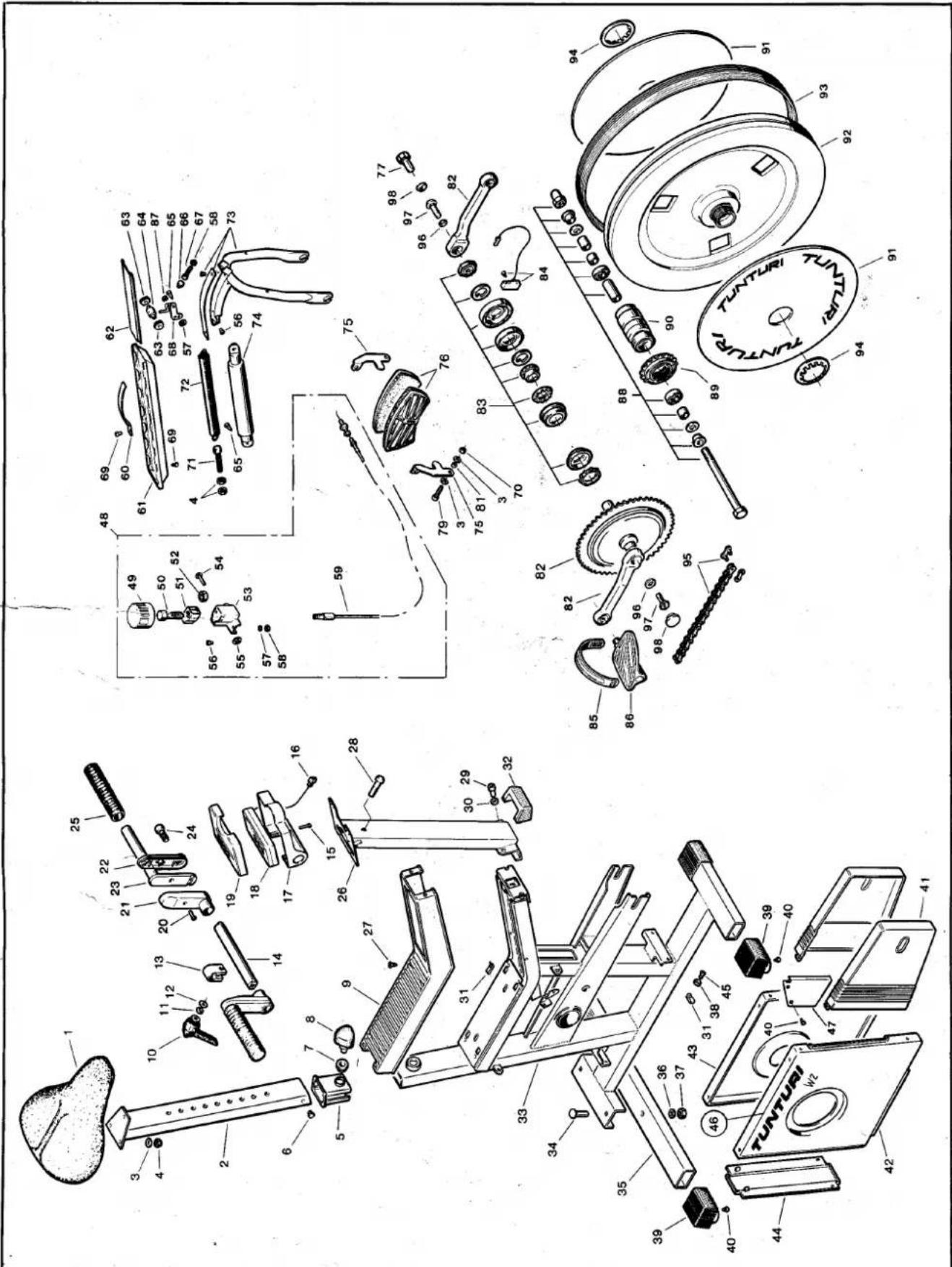 TUNTURI W2 - Gymnasium use - 2