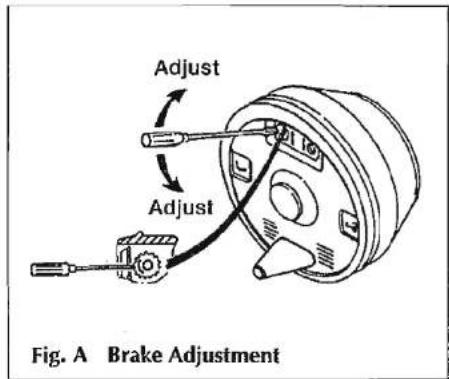 Swift Challenger SE 490L (1993) - Recommended Brake Adjustment Procedure - 1
