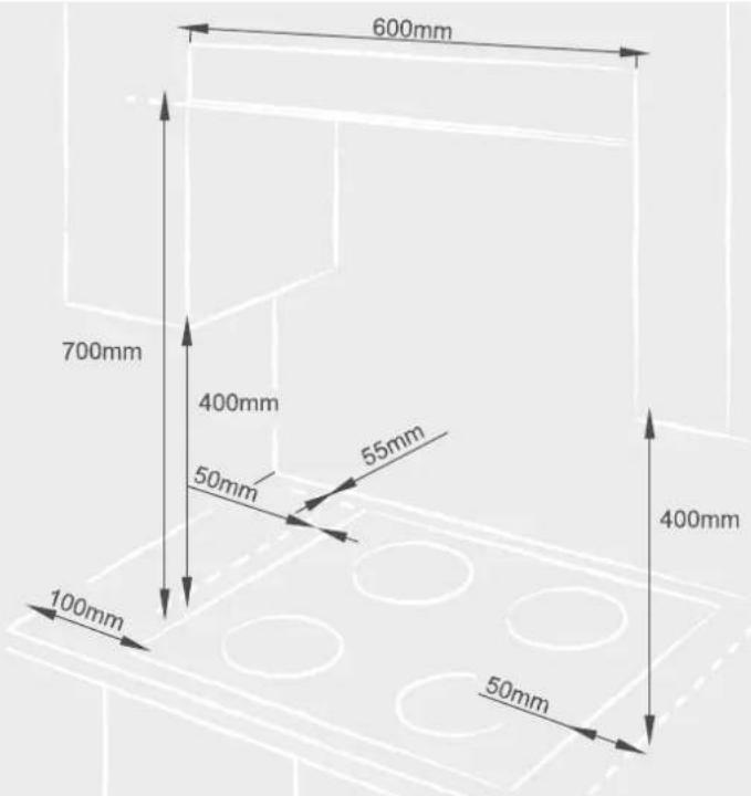 600mm 700mm 400mm 50mm 55mm 100mm 400mm 50mm