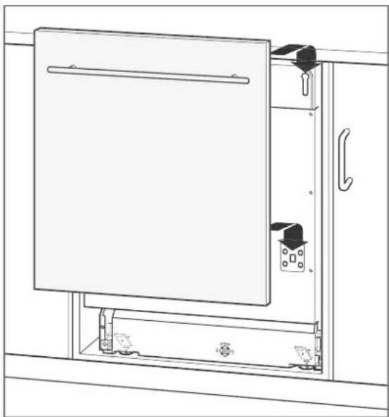 Hanseatic WQP8-J7714G - Mounting the front panel - 2
