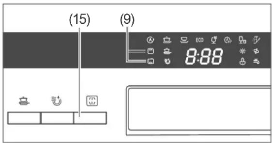 Hanseatic WQP8-J7636E - Selecting the spraying arm(s) - 1