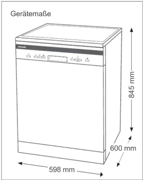 Hanseatic WQP12-T7635E - Aufstellen - 1