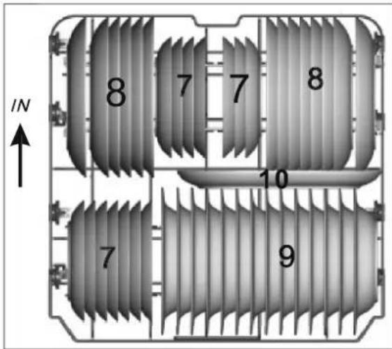 Hanseatic WQP12-J7713G - Lower dish rack - 1