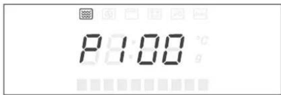 P:1:00 °C g