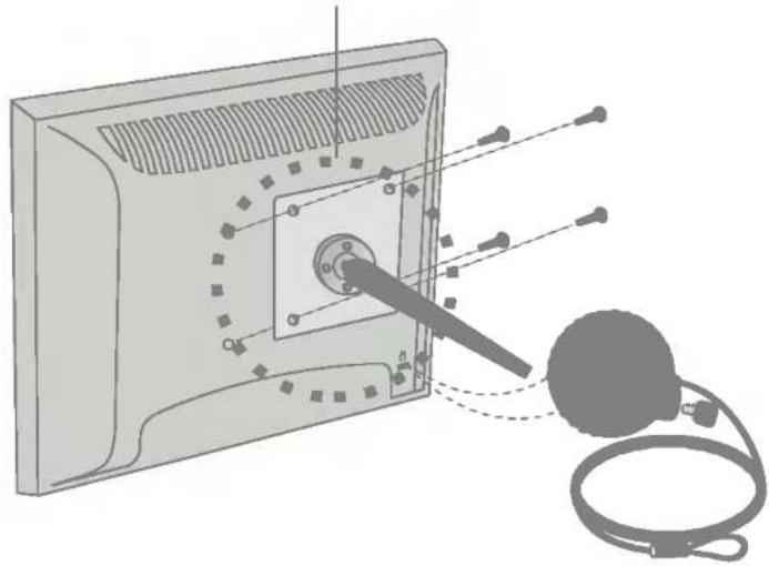 LG L1915SS - VESA wall mounting - 1