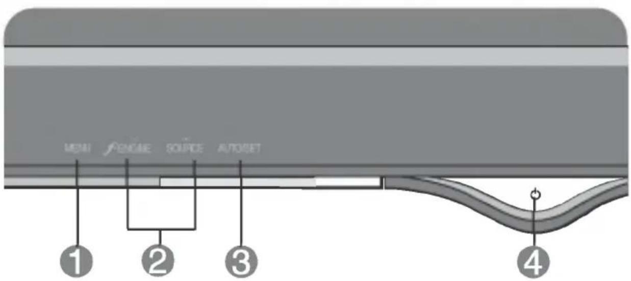 LG L1780QP - Front Panel Controls - 1