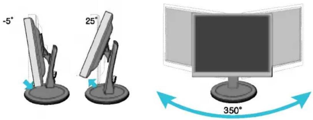 LG L1750B-BF - Positioning your display - 1