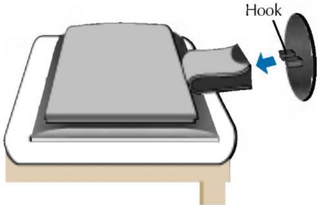 LG L1730SBFT - Connecting the stand base - 1