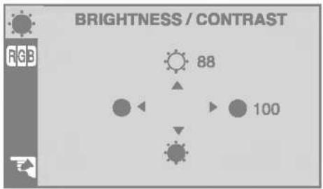 LG L1710P - To adjust the brightness and contrast of the screen - 1