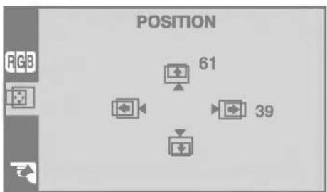 LG L1710P - To adjust the position of the screen - 1