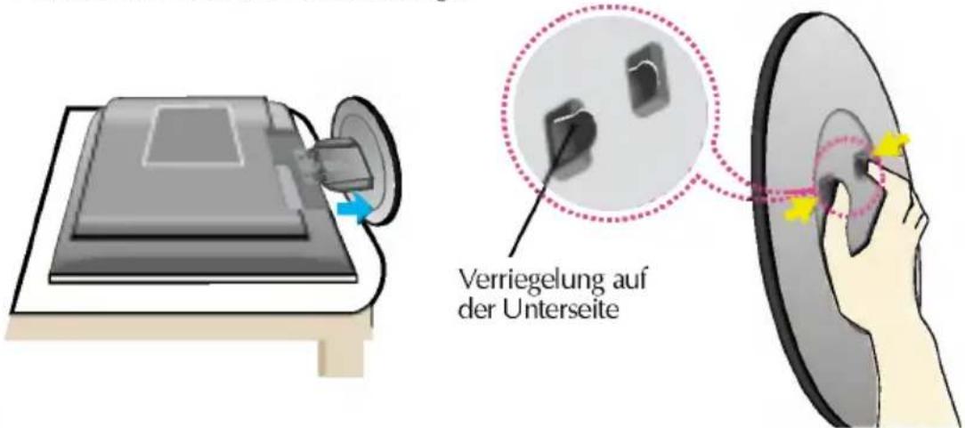 LG L1550S - Abnehmen der Standplatte - 1