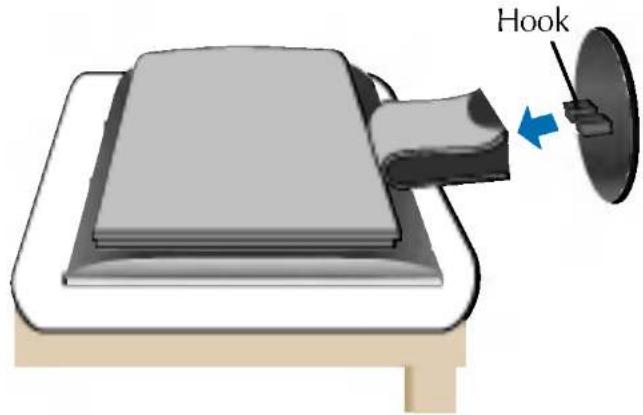 LG L1530BSNT - Connecting the stand base - 1