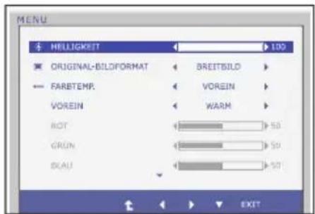 LG E2241T - Untermenü Beschreibung - 1