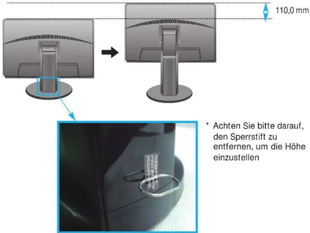 LG E2210PM - -Stellen Sie den Neigungswinkel nach dem Aufstellen wie gezeigt ein. - 4