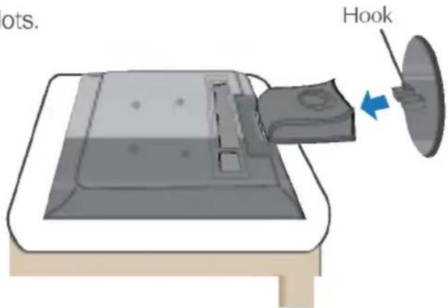 LG M1917TM - Connecting the stand base - 1