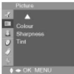 LG M1710A - Adjusting the picture function (TV/Video) - 4