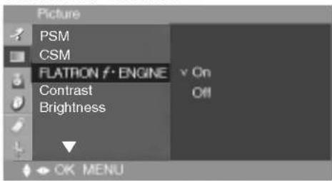 LG M1710A - Adjusting the picture function (TV/Video) - 3