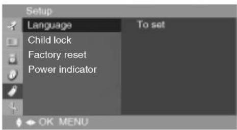 LG M1710A - Selecting the setup function - 1
