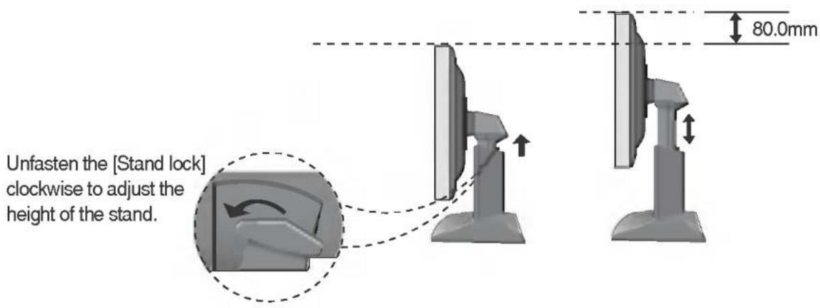 LG L2300C - Positioning your display - 4