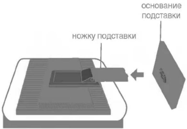LG L1952HQ-SF - Установка основания подставки - 2