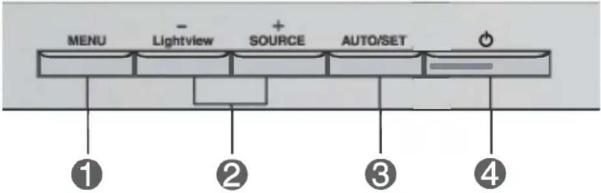 LG L1950H-GN - Front Panel Controls - 2