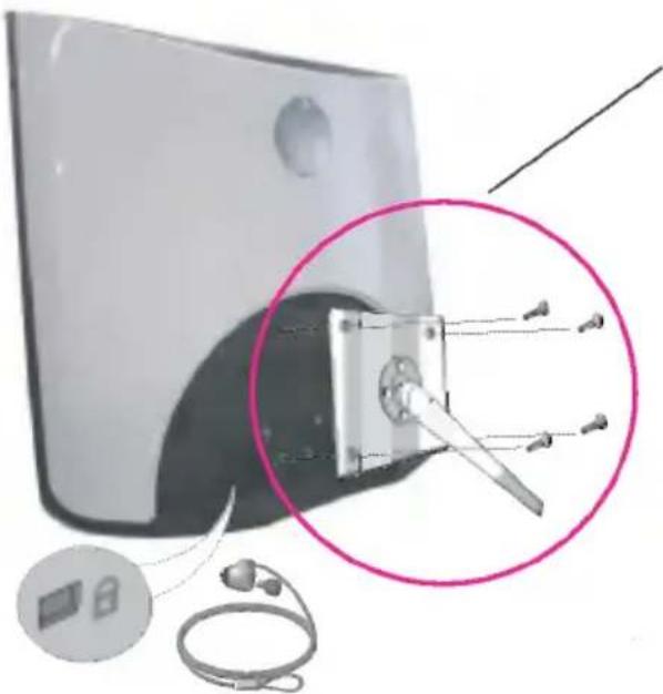 LG L1940PQ - Dieser Monitor kann mit der Standard-VESA-Wandhalterung befestigt werden. - 2