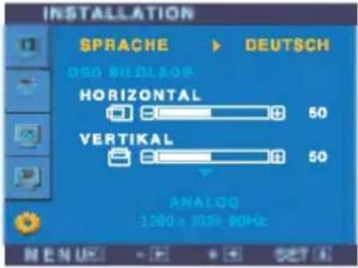 LG L1940PQ - Auswählen und Einstellen von Funktionen der Bildschirmanzeige (OSD) - 2
