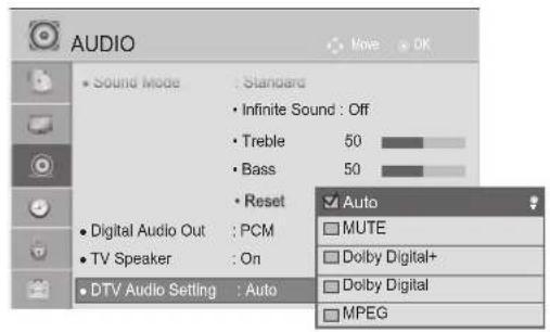 LG 60LD565 - DTV AUDIO SETTING (IN DIGITAL MODE ONLY) - 3