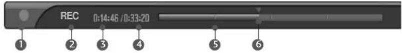 LG 42LT75.AEU - Während der Aufnahme ist der folgende Wiedergabebildschirm zu sehen. - 1