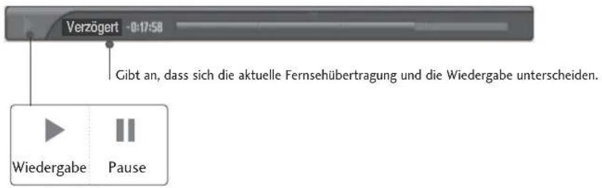 LG 42LT75.AEU - Bedienung im Timeshift-Betrieb, Wiedergabe - 1
