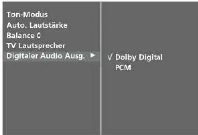 LG 42LT75.AEU - AUSWAHL VON „DIGITAL AUDIO OUT" (DIGITALER AUDIOAUSGANG) - 4