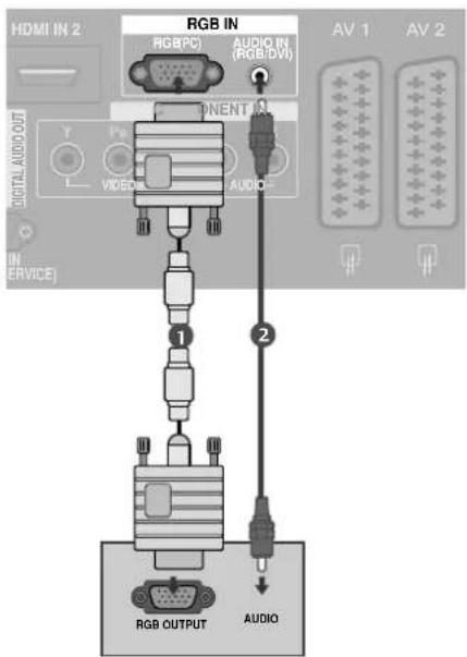 LG 37LF75-ZD.AEU - Bei Anschluss über ein D-Sub-15-Pin-Kabel - 1