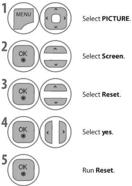 LG 32LD570 - Screen Reset - 2