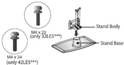 LG 32LD570 - STAND INSTALLATION - 2