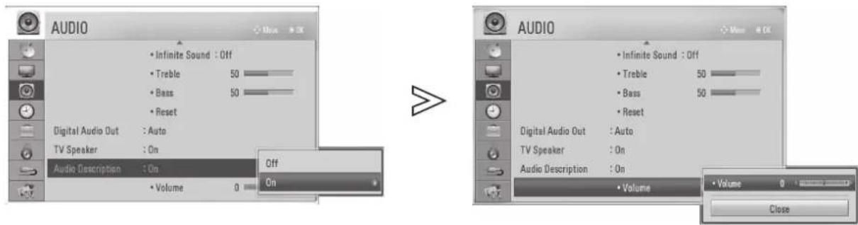 LG 32LD570 - AUDIO DESCRIPTION (IN DIGITAL MODE ONLY) - 1