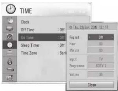 LG 32LD570 - AUTO ON/OFF TIME SETTING - 2