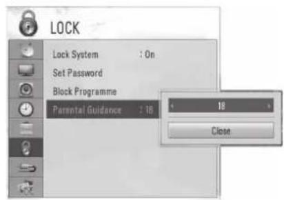 LG 32LD570 - PARENTAL CONTROL (In Digital Mode Only) - 3