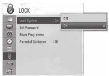 LG 32LD570 - SET PASSWORD & LOCK SYSTEM - 2