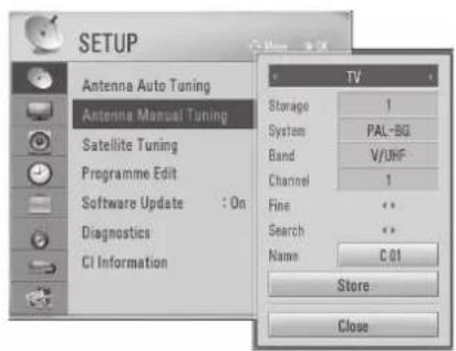 LG 32LD570 - ANTENNA MANUAL PROGRAMME TUNING (IN ANALOGUE MODE) - 3