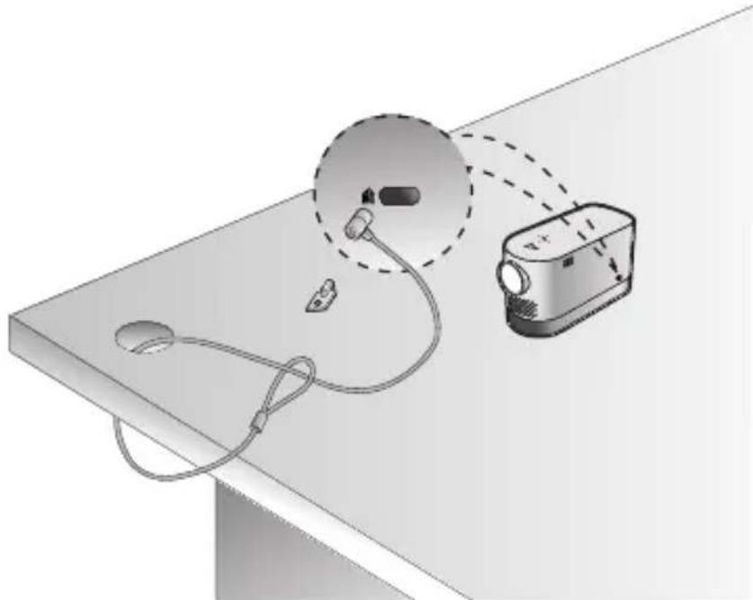LG CineBeam Laser HF80JG - Kensington-Sicherheitssystem - 1