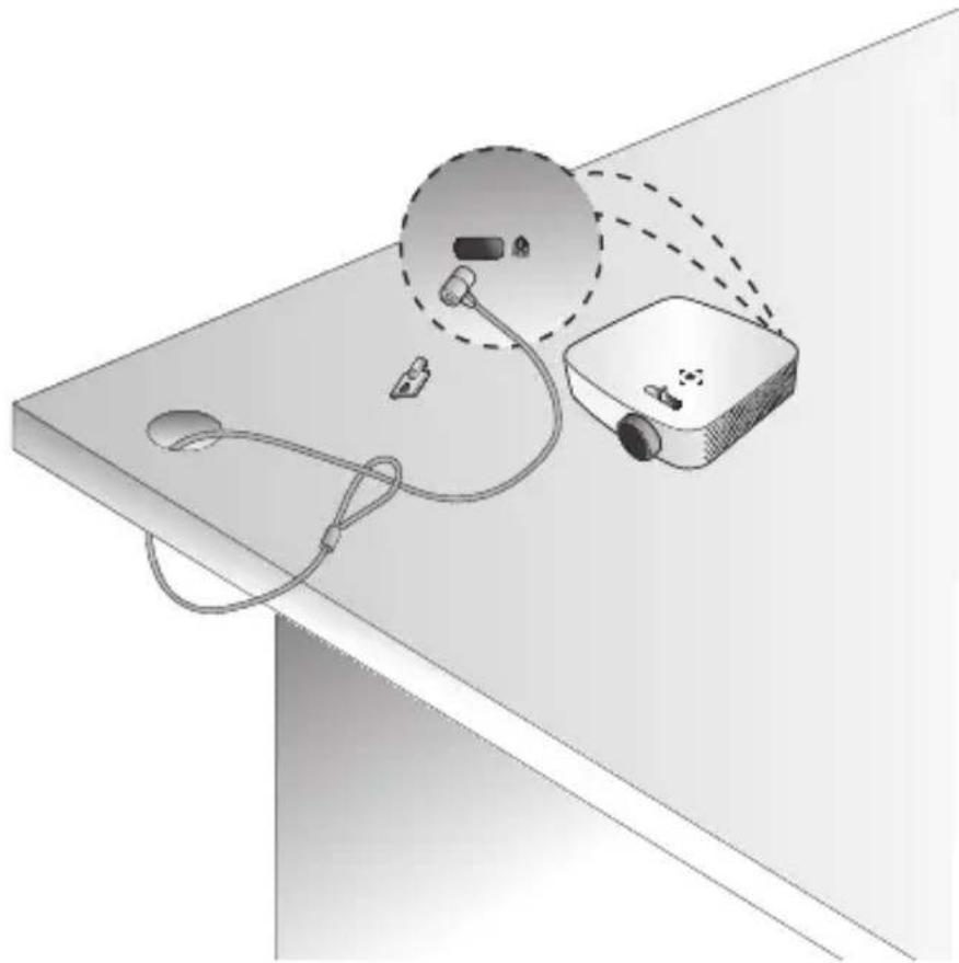 LG CineBeam PF50KS - Kensington-Sicherheitssystem - 1